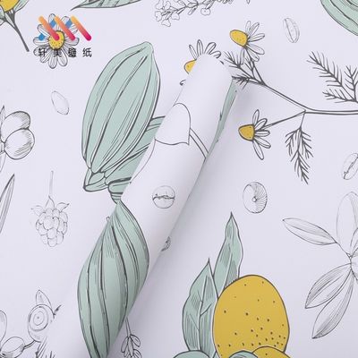 kopen Eco-vriendelijk behang Afneembare behang Interieur decoratie Bloemen schil en plak behang online manufacture