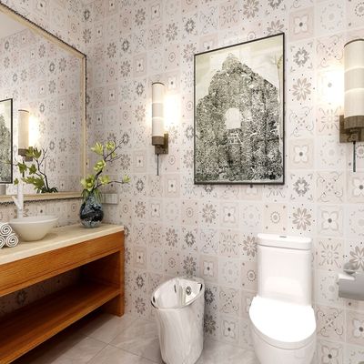 kopen Waterdichte keukenversiering PVC zelfklevend behangtegels Decoratieve film Wandbekleding voor badkamer online manufacture