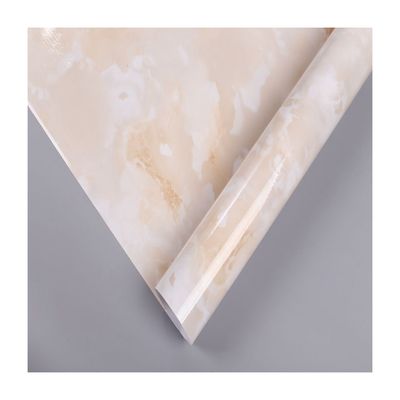 Buy Kitchen Cabinets Countertop Furniture Stickers PVC Marble Contact Paper Vinyl Self Adhesive Wallpaper with Glossy Surface online manufacture