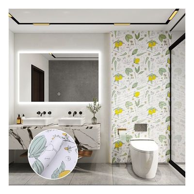 kopen Bloemontwerp zelfklevend vinyl behang voor waterdichte badkamer interieur renovatie online manufacture