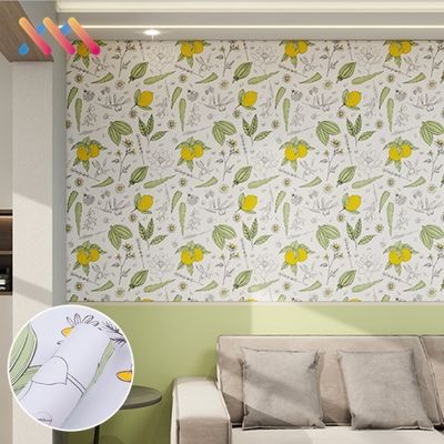 Buy 61cm/122cm Width Waterproof Peel Stick Vinyl 3D Wall Paper Roll Natural Flower Mural Wallpaper Sticker for Home Decoration online manufacture