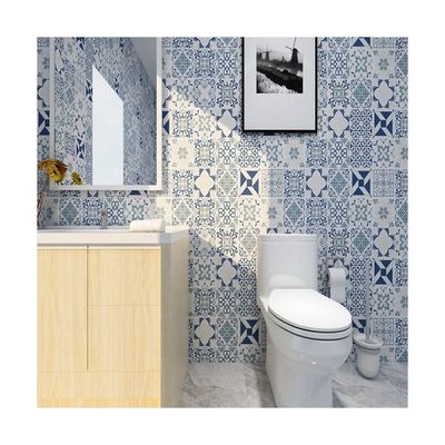Buy Tiles Design Vinyl Wallpaper Embossed Tile Wallpaper Bathroom Wall Paper 3D online manufacture