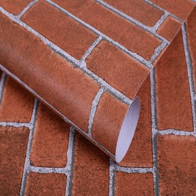 Buy Soundproof 3D Brick Stone Wallpaper 61cm*5m Household Red Brick Wallpaper 3D online manufacture