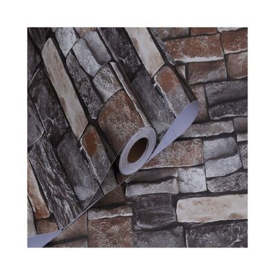 Buy Vinyl Embossed 3D Brick Stone Wallpaper DIY 3D Effect Brick Stone Wallpaper online manufacture