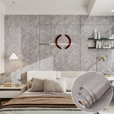 Buy Waterproof 3D Marble Effect Wallpaper Grey 50m Wallpaper That Looks Like Marble online manufacture