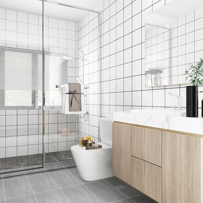 Buy PVC Mosaic Tiles Design Wallpaper for Apartment Bathroom Decoration 3d Wall Paper Home Improvement online manufacture