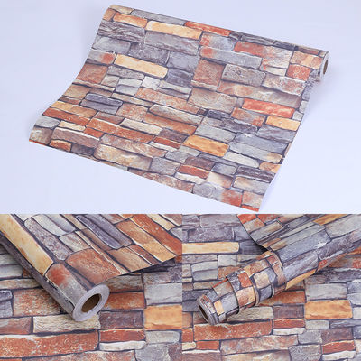Buy Modern Style Stone Brick Design Wall Stickers Wallpaper 3D Brick Wall Paper for Home Deco online manufacture