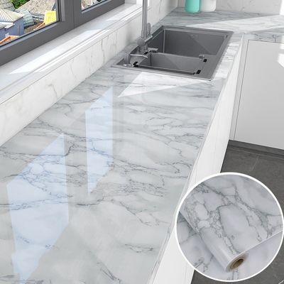 Buy Modern Design Anti-Static Marble Sticker Self Adhesive PVC Wallpaper 3D Wall Panel Easy to Maintain online manufacture
