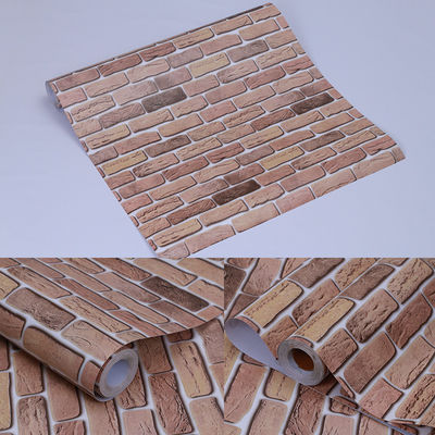 Buy Vinyl Wallpapers 3D Brick Wallpaper Rolls Interior Decoration Self Adhesive PVC Wall Paper online manufacture