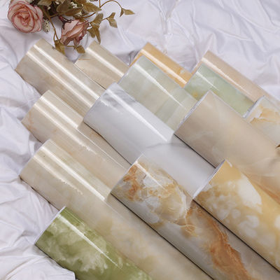 Buy Waterproof Peel Stick Marble High Glossy Wallpaper for Household Refurbishment online manufacture