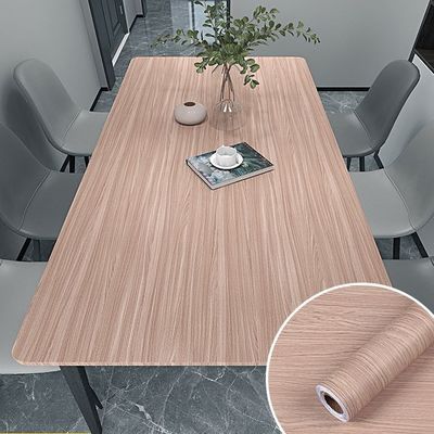 Buy Geometric Textured Embossed Wood Grain Self-Adhesive Vinyl Wallpaper for Furniture Decoration online manufacture