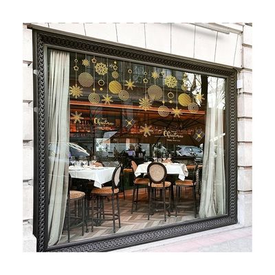 Buy Peel and Stick PVC Transparent Christmas Decorative Film for Home or Store Glass Door or Window Protects from Sun Damage online manufacture