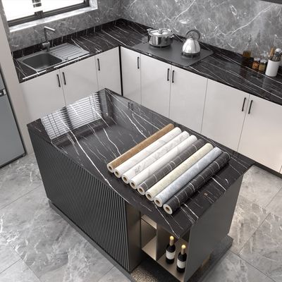 Buy Kitchen Marble Wall Stickers Luxury Wallpaper for Home Decoration and Table Furniture online manufacture