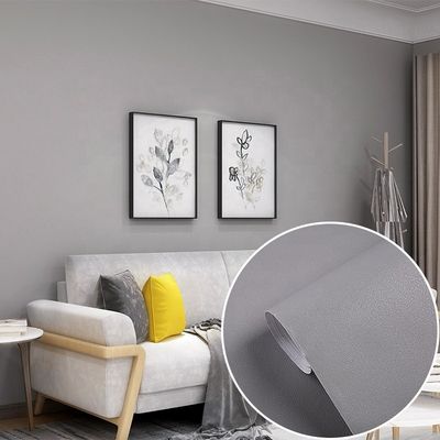 Buy 60cm 120cm Width Plain Grey Wallpaper Solid Color Vinyl Peel And Stick Wallpaper online manufacture