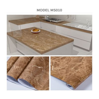 Buy Marble Wallpaper PVC Adhesive Self-Stick 3D Waterproof Sticker for Kitchen Bathroom Furniture Desktop Wall 122cm Width online manufacture