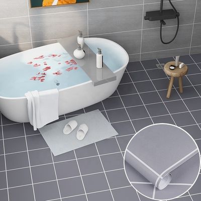 Beli Rumah Tangga Kamar Mandi lantai stiker ubin PVC Vinyl lantai stiker Dekorasi dinding online manufacture