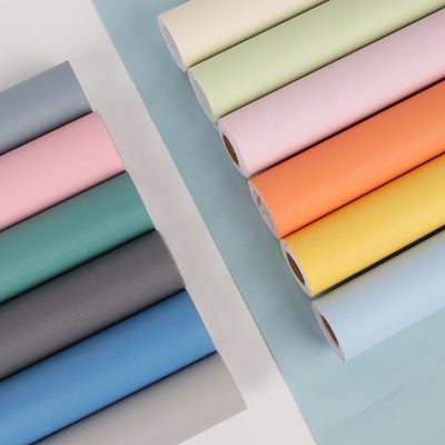 Buy Household 0.6m*200m Plain Navy Blue Wallpaper Modern Plain Off White Wallpaper online manufacture