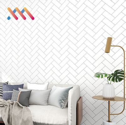 Buy Stripes Pattern Self Adhesive Vinyl PVC Wall Paper for interior decoration wallpaper online manufacture