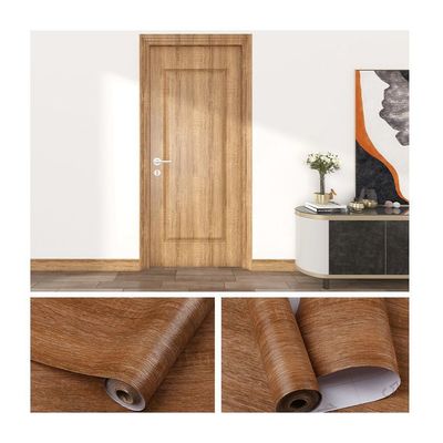 Buy Waterproof Wood Stickers for Home Decoration Self-adhesive Door Wooden Wall Paper online manufacture