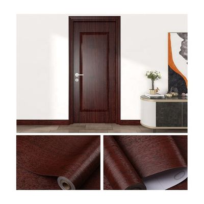 Beli Kayu Biji Self Adhesive PVC Vinyl Panel Tembok Gaya Modern Wallpaper Contact Paper untuk stiker pintu online manufacture