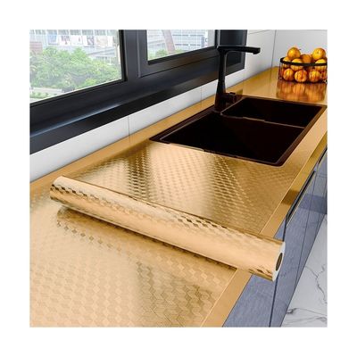 Buy Kitchen Backsplash Stickers Self Adhesive Aluminum Foil Film Waterproof Stove Wallpaper online manufacture