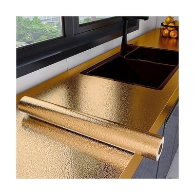 comprar Papel de pared metálico de oro extraíble de PVC online manufacture