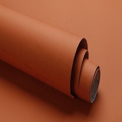 Buy Caramel Orange Plain Color Wallpaper 122cm 61cm Self Adhesive Vinyl Wallpaper For Bathroom online manufacture