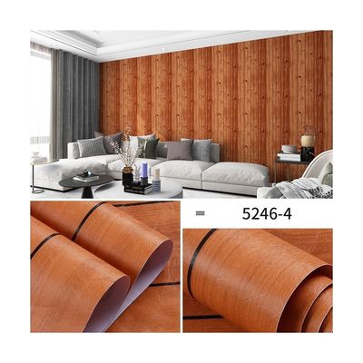Buy Anti-Static Function 3D Wood Grain Wallpaper Self Adhesive for Furniture decoration online manufacture