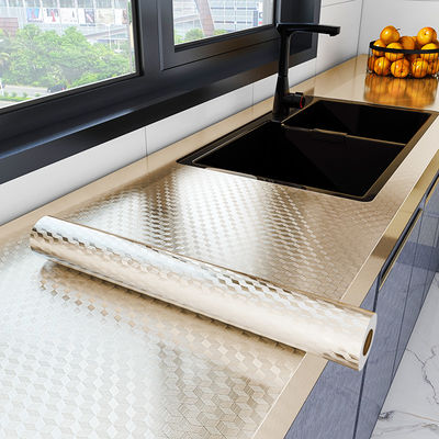 kopen Hoog glanzend keukenbehang oliebestendige plakker PVC vinyl wandcoating film met lijm backing online manufacture