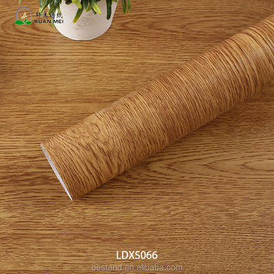 Buy Self-Adhesive High Glossy Wood Grain Film PVC Decorative Film for Furniture Renovation online manufacture