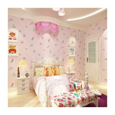 Beli Desain Kartun Modern Wallpaper Self Adhesive untuk Anak-anak Kamar dan Interior Rumah Hotel Wall Decoratin online manufacture