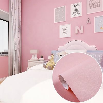 Buy Modern Style Bedroom Decoration Self Adhesive 3D Pink Wallpaper with Roll Size 0.6M*100M online manufacture