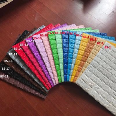 Mua 3D PE Foam Wall Sticker Brick Self Adhesive Wall Covering Moisture-Proof 120g-150g/pcs Chức năng cho nội thất trang trí nhà online manufacture