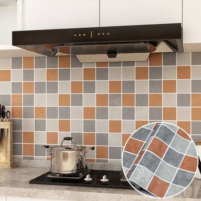 Buy Ceramic Tile Mosaic PVC Self-Adhesive 3D Wallpaper for Bathroom Removable Kitchen Wallpaper online manufacture