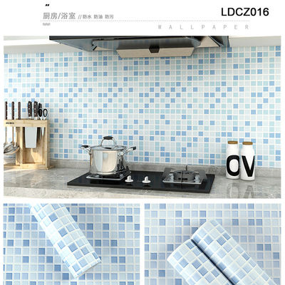 Buy Modern Design Style Self-Adhesive Vinyl Wallpaper Sticker for Bathroom Wall Decoration online manufacture