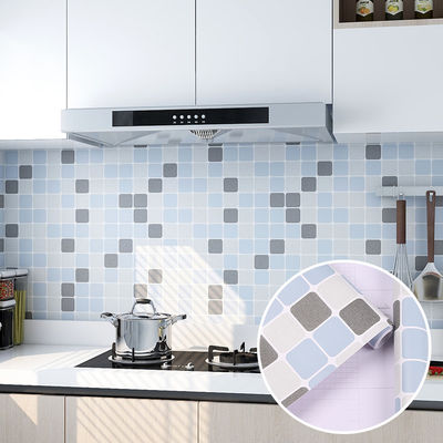 Buy Modern Style Peel and Stick Kitchen Backsplash Wallpaper Fireproof PVC Vinyl Wall Tile Stickers online manufacture