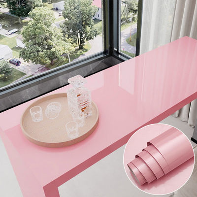 Pink Glossy Self Adhesive Wallpaper Blue Glossy Marble Contact Paper