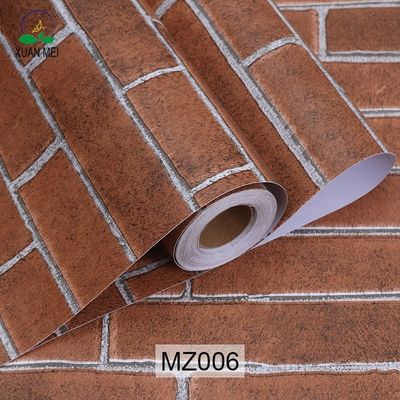 3D Brick PVC Self Adhesive Wallpaper Rolls for Stone Wall