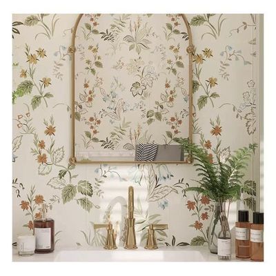 Vinyl Flower Peel And Stick Wallpaper 0.6m Floral Adhesive Contact Paper