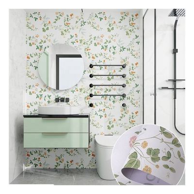 Appartement Bloemen schil en plak behang Bloem contactpapier Vintage verwijderbaar behang voor renovatie van huis