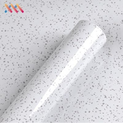 Decorative PVC Vinyl Marble Wallpaper Oil Proof Marble Effect Bathroom Wallpaper