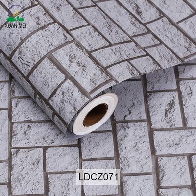 Workshop Retro 3D Grey Brick Wallpaper 0.17mm-0.30mm Thickness