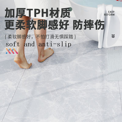 30cm*30cm Fire Resistant Peel And Stick Marble Vinyl Floor Tiles Anti Slip Advantage