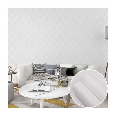 Customizable Grey Embossed Wallpaper 3D Embossed Peel And Stick Wallpaper