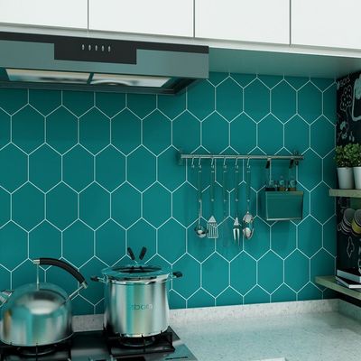 Moisture-Proof Ceramic Tiles 3D Wallpaper for Kitchen Wallpaper Bathroom 3d Wall Stickers