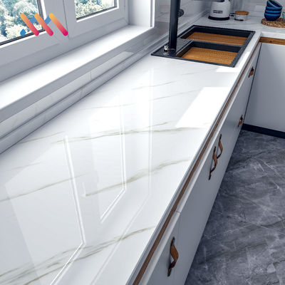 Modern Design Style Marmer PVC Film Wallpaper Self Adhesive untuk Counter Top Sticker Counter Proof