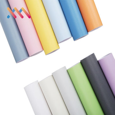 60cm/122cm Breedte Gewone kleur Cement Gedrukt Zelfklevend PVC behang voor interieurversiering Renovatie Waterdicht
