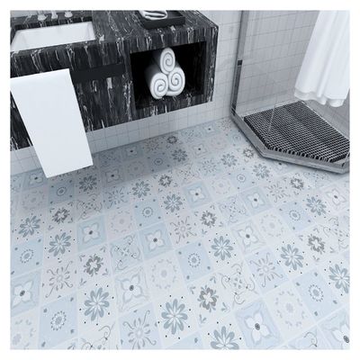 Bathroom Floor Tile Stickers Waterproof PVC Peel And Stick Flooring OEM