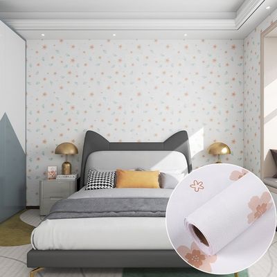1.6kg/Rol Karton Gaya Wallpaper Dekoratif Waterproof PVC Film Wallpaper Gaya Desain Modern