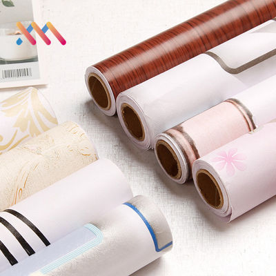 0.45m Floral PVC Wallpaper Self Adhesive Vinyl Peel Stick Wallpaper For Home Decoration